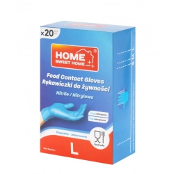 HOME SWEET HOME Rękawice nitrylowe Food Contact rozmiar L 20 sztuk